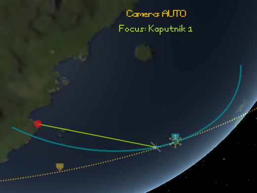 Good placement of circularization burn, in map view